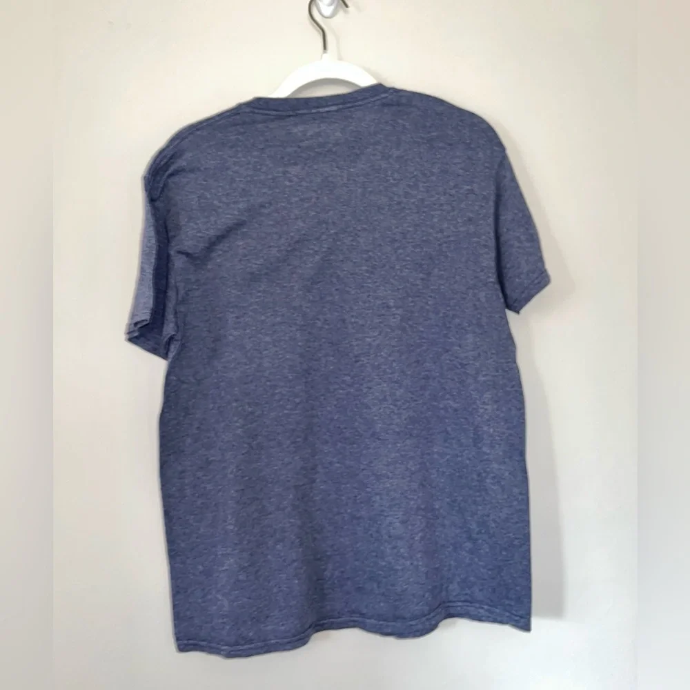 The Office Schrute Farms Unisex Medium Navy Heather Tee Shirt NWOT - Picture 3 of 3